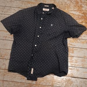 Original Penguin Navy Short Sleeve Button-Down Shirt